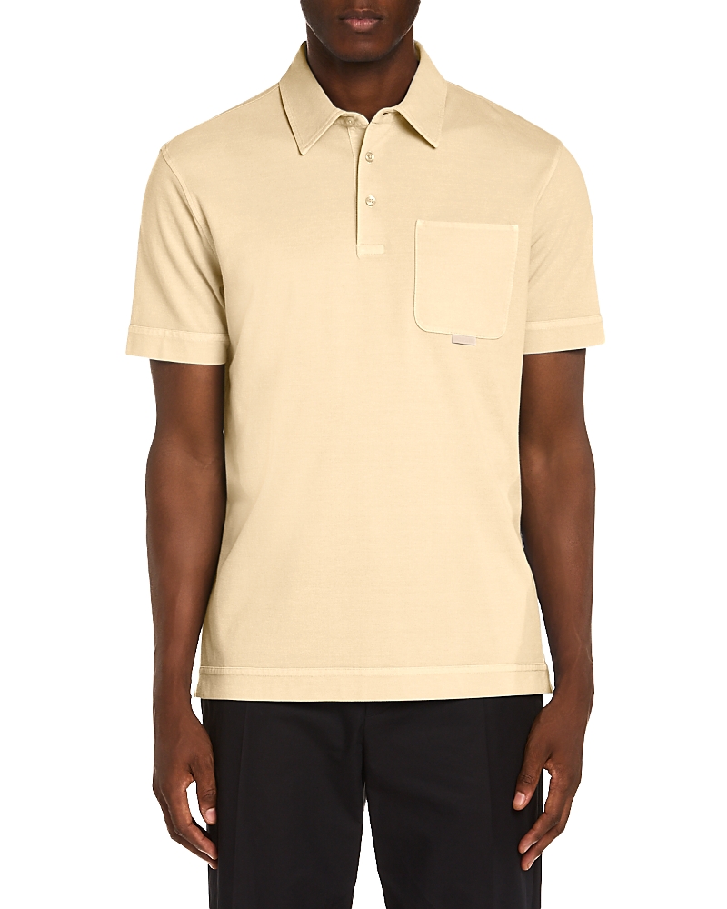 Moncler Short Sleeve Pocket Polo Shirt