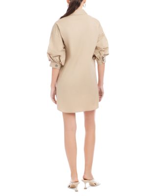 Phoebe Lantern Sleeve Shirtdress