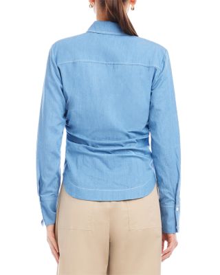 Norlyn Long Sleeve Side Shirred Shirt