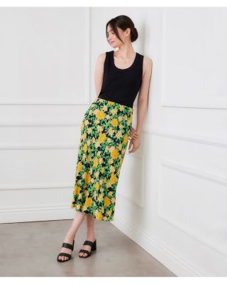 Bias Cut Midi Skirt