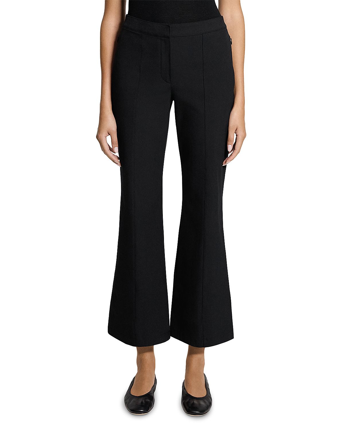 Theory Seamed Kick Flare Bistro Pants