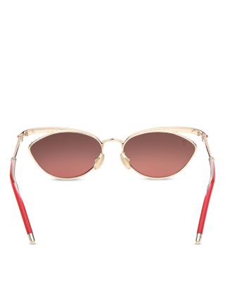 Geometric Metal Sunglasses, 56mm