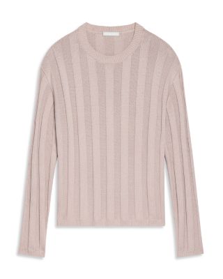 Wide Rib Crewneck Sweater