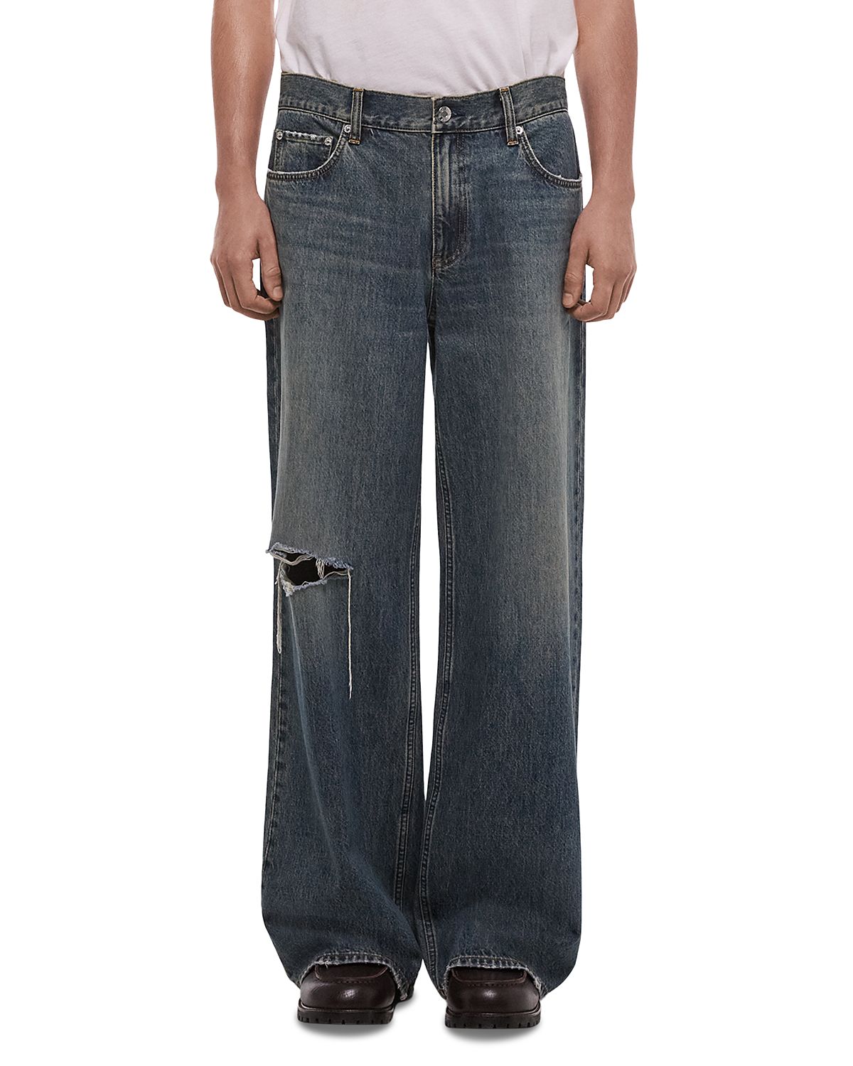 Helmut Lang Relaxed Fit Distressed Jeans