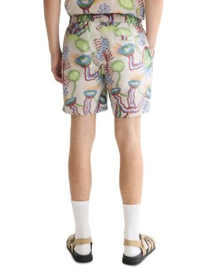 Printed 6" Drawstring Swim Shorts