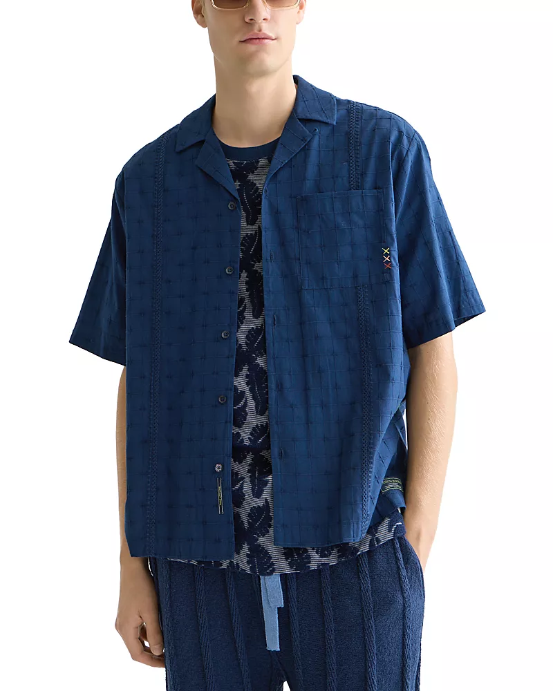 Scotch & Soda Embroidered Structured Shirt