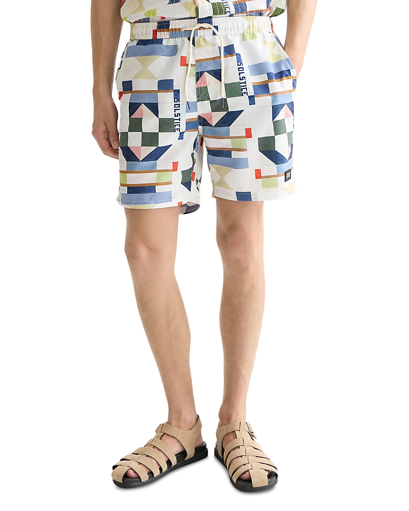 Scotch & Soda Printed Drawstring 6.2 Swim Shorts