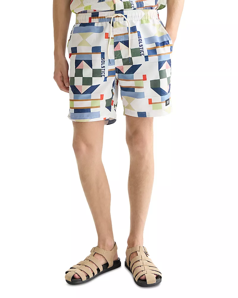 Scotch & Soda Printed Drawstring 6.2 Swim Shorts