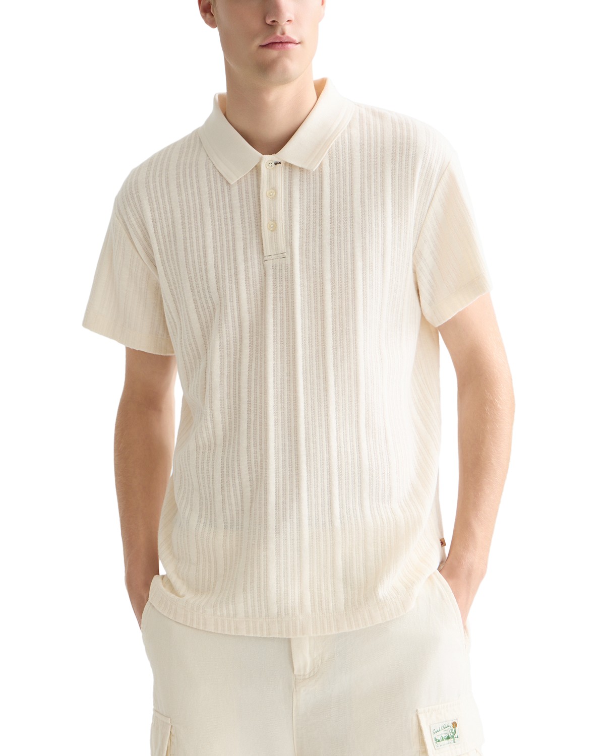 Ribbed Polo Sweater