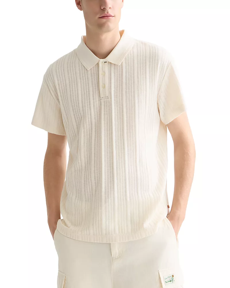 Scotch & Soda Ribbed Polo Sweater