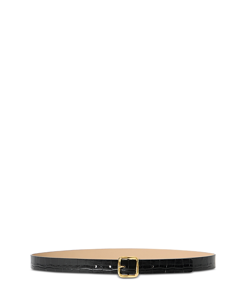 B-low the Belt Women's Ellie Croc Embossed Leather Belt