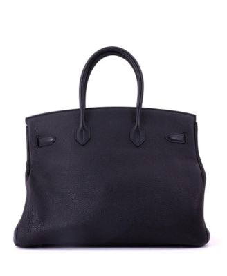 Birkin 35 Handbag Black Togo with Gold Hardware