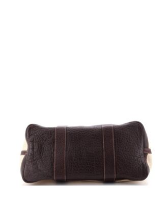 36 Garden Party Tote Toile and Leather