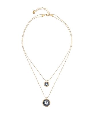Unode50 Double Strand Pendant Necklace In Gold