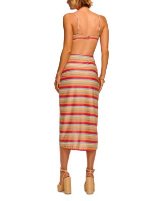 Xana Striped Skirt Swim Cover-Up