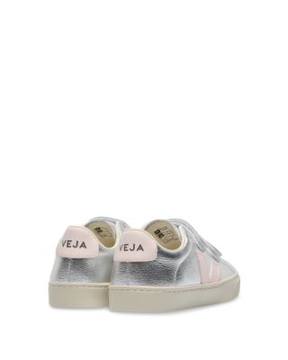 Unisex Esplar Leather Silver Lassi Sneakers - Toddler, Little Kid