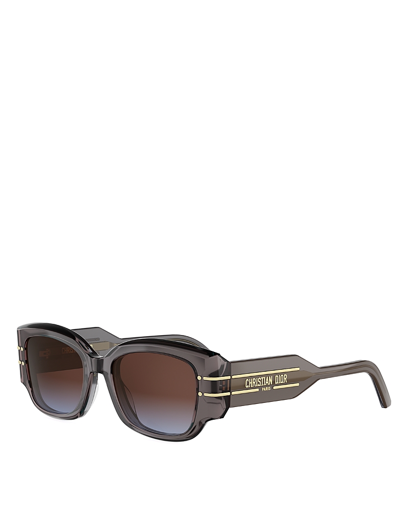 Dior Signature Rectangular Sunglasses, 52mm