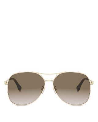 Fendigraphy Pilot Sunglasses, 61mm
