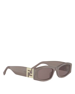 Forever Fendi Rectangular Sunglasses, 54mm