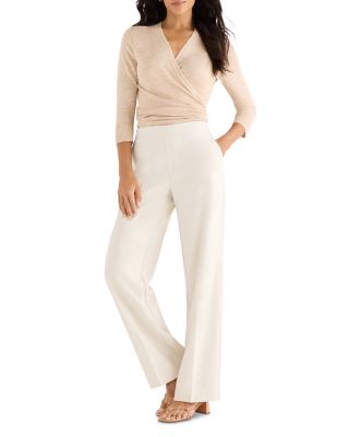 Lenox Wide Leg Accent Stitch Pants