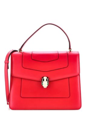  Medium Serpenti Forever Top Handle Bag Leather