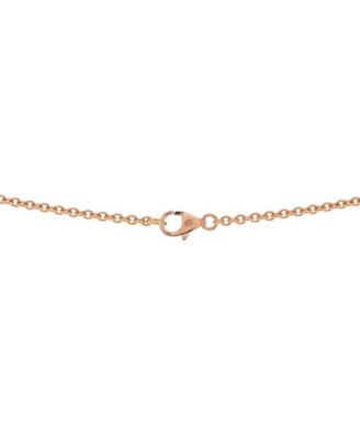  Love Interlocking Necklace 18K Rose Gold 17.25"