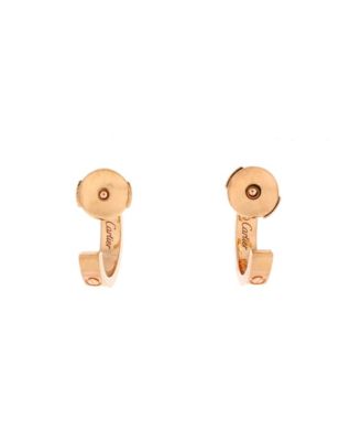  Small Love Hoop Earrings 18K Rose Gold