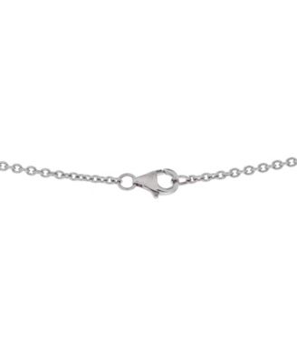  Love Interlocking Necklace 18K White Gold 17.25"