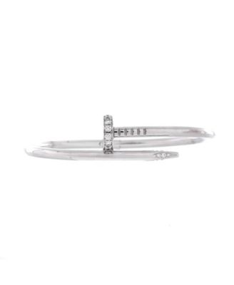  Classic Juste un Clou Bracelet 18K White Gold with Diamonds