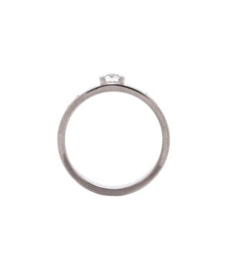  0.23CT LOVE Solitaire Ring 18K White Gold with Diamond