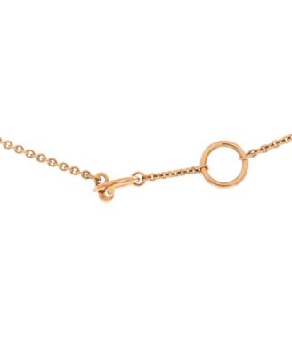 XS Vertige Coeur Pendant Necklace 18K Rose Gold with Diamond 15.50"