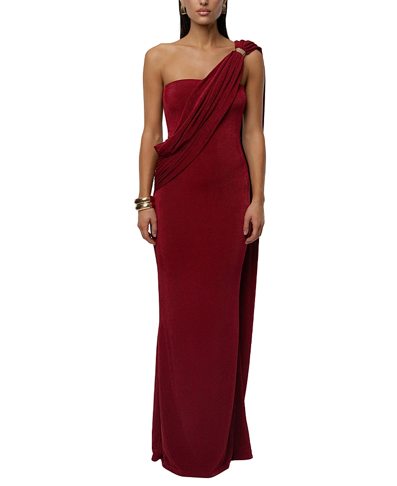 Jluxlabel Golden Veil Maxi Dress