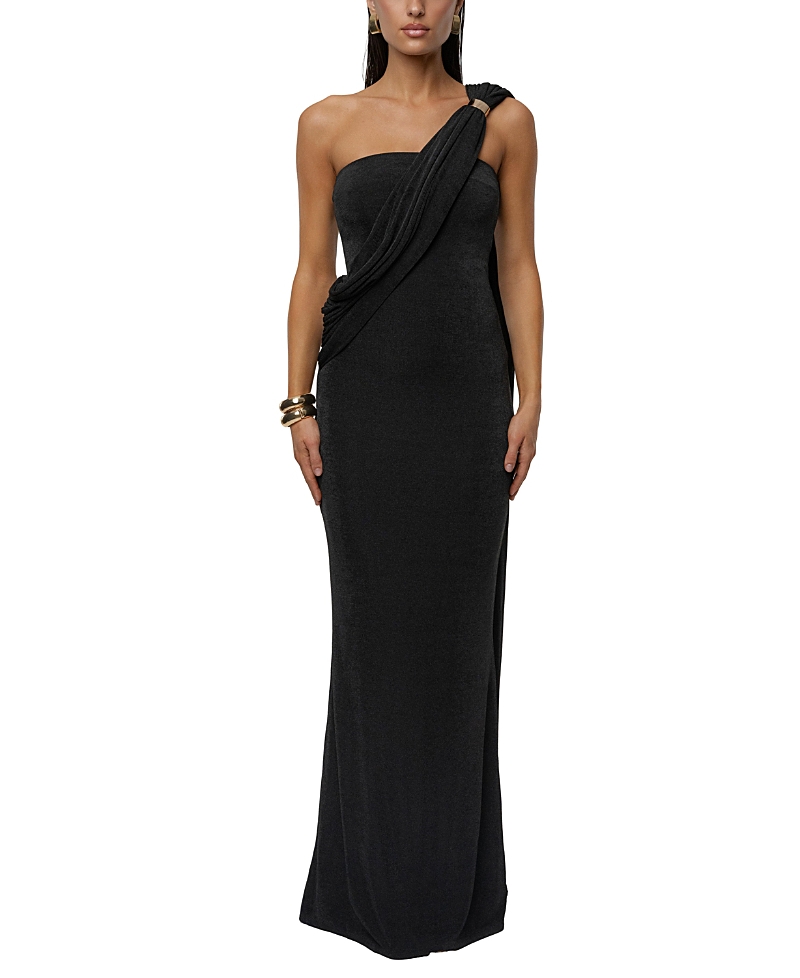Jluxlabel Golden Veil Maxi Dress