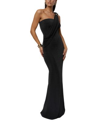  Golden Veil Maxi Dress