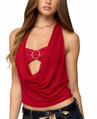 Issey Layered Bra Cowl Neck Top
