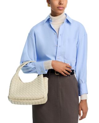 Campana Small Intrecciato Leather Shoulder Bag