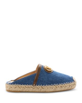 Women's Embellished Espadrille VLogo Mules