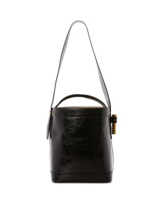 Small Leather Bucket Bag