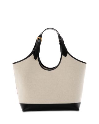 Fabric & Leather Large Tote