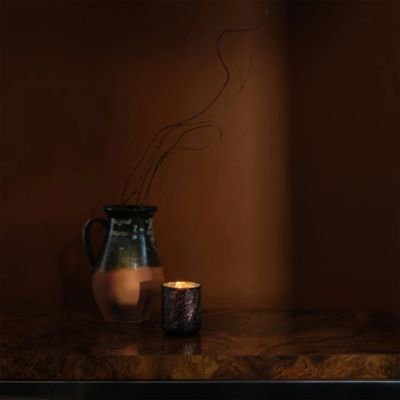 Midnight Pumpkin Large Crackle Glass Candle 21.5 oz.