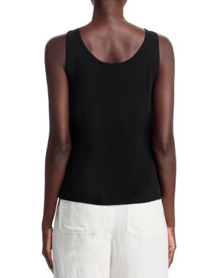 Stretch Silk Jersey Scoop Neck Tank