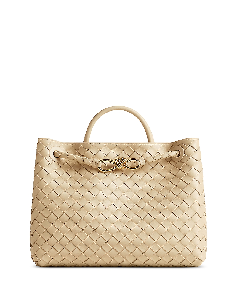 Bottega Veneta Medium Andiamo Intrecciato Leather Shoulder Bag · OS