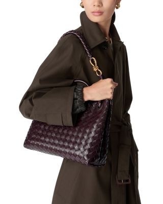 Medium Andiamo Intrecciato Leather Shoulder Bag