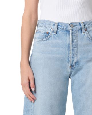 Luna Pieced High Rise Barrel Jeans in Addition