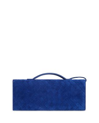 Andiamo Intrecciato Suede Clutch