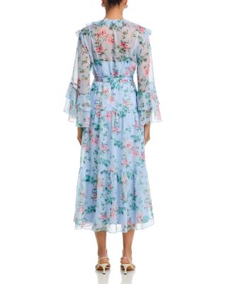 Floral Ruffle Maxi Dress - Exclusive