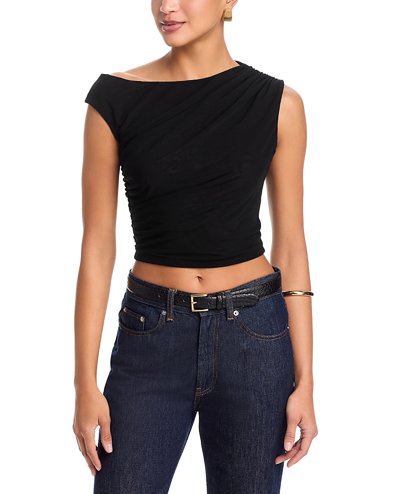 Aqua Solid Mesh Top - Exclusive
