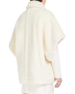 Tebe1 Faux Fur Poncho Jacket