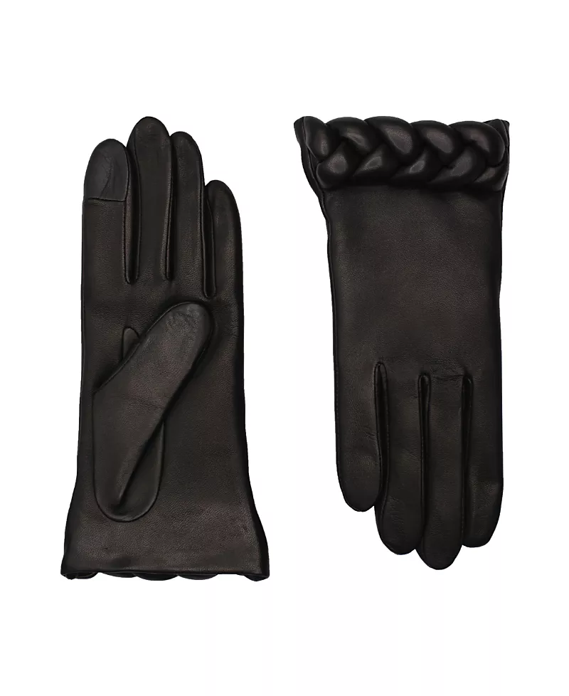 Agnelle Edith Braided Cuff Gloves