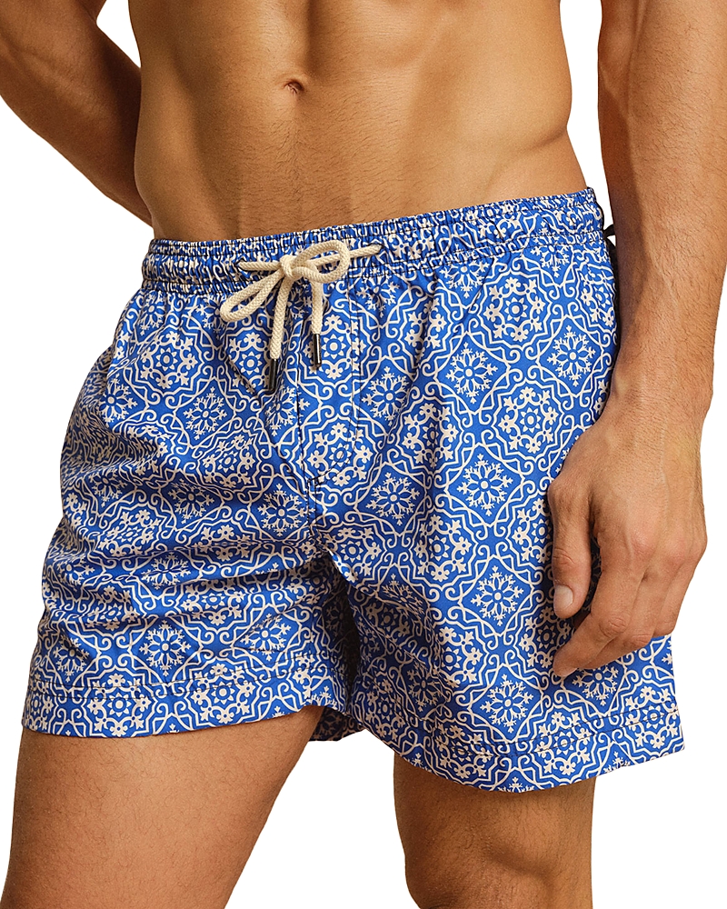 Peninsula Swimwear 5.5 Drawstring Swim Shorts in Aqua Mediterraneo